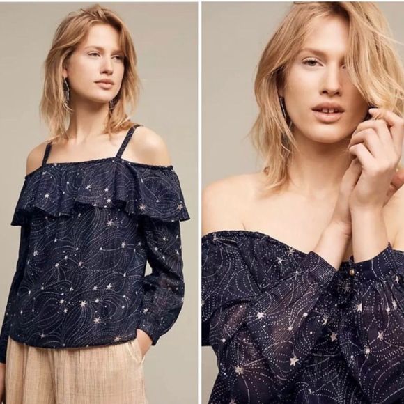 Floreat Starlit Off-the-Shoulder Blouse NWT M - Picture 1 of 8